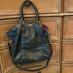 Solid Leather Coach Purse
